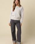 The Aubrey Natural Speckled Sweater