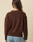 The Aubrey Brown Speckled Sweater