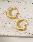 The Jemma Square Chunky Hoop Earrings