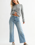 The Josie Medium Slim Wide Leg Jeans
