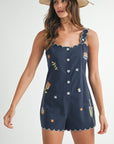 The Juniper Embroidered Romper