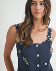 The Juniper Embroidered Romper