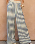 The Juno Striped Knit Waist Pants
