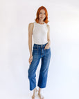 The Colette Utility Wide Leg Jeans
