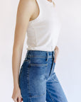The Colette Utility Wide Leg Jeans