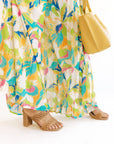 The Terri Yellow Vegan Top Handle Bag