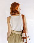 The Brynn Saddle Vegan Shoulder Bag