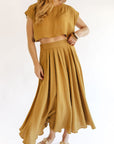The Santorini Crop Top + Midi Skirt Set- Sold Separately