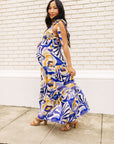 The Robyn Shoulder Tie Maxi Dress