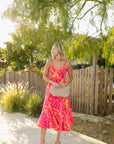 The Karmen Sunset Beaded Maxi Dress