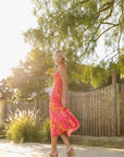 The Karmen Sunset Beaded Maxi Dress