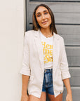 The Eden Natural Linen Blazer