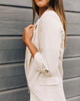 The Eden Natural Linen Blazer