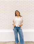 The Jillian Ivory Embroidered Blouse
