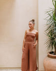 The Amara Nutshell Smocked Pants