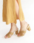The Santiago Raffia Heel