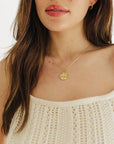 The Zodiac Engraved Coin Necklace