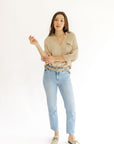 The Vicki High Rise Straight Jeans