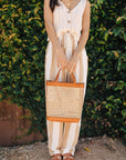 The Nori Rattan Crossbody Bag