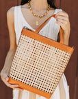 The Nori Rattan Crossbody Bag
