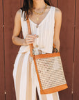 The Nori Rattan Crossbody Bag