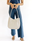 The Mischa Bone Vegan Shoulder Bag