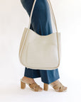 The Mischa Bone Vegan Shoulder Bag