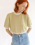 The Pera Striped Crop Top