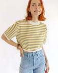 The Pera Striped Crop Top