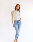 The Vicki High Rise Straight Jeans
