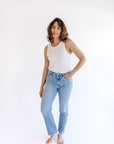 The Vicki High Rise Straight Jeans