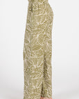 The Kalena Leaf Print Top + Pant Set - Sold Separately