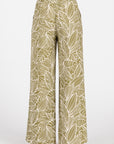 The Kalena Leaf Print Top + Pant Set - Sold Separately