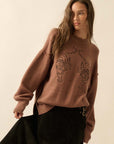 The Karina Embroidered Tigers Sweater