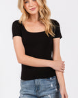 The Katie Essential Square Neck Top