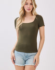 The Katie Essential Square Neck Top