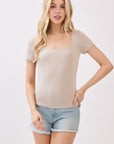 The Katie Essential Square Neck Top