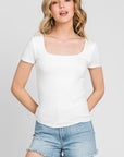 The Katie Essential Square Neck Top