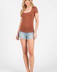 The Katie Essential Square Neck Top