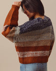 The Kenny Multi Color Stripe Sweater Cardigan