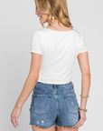 The Kenz Ivory Modal Top