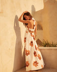 The Kezia Floral Halter Maxi Dress