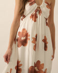 The Kezia Floral Halter Maxi Dress