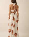 The Kezia Floral Halter Maxi Dress