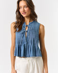 The Kita Tie Denim Vest