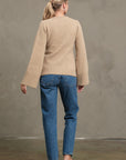 The Kloey Mocha Bell Sleeve Cardigan
