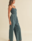 The Kylie Washed Denim Jumpsuit