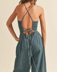 The Kylie Washed Denim Jumpsuit