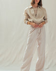 The Kyra Natural Linen Lounge Pant