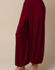 The Dahlia Burgundy Top + Pant Set - Sold Separately